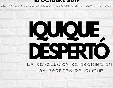 Libro «Iquique Despertó», recorre muros y calles de la ciudad, donde se expresan las demandas ciudadanas