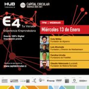Invitación abierta a espacio «Experiencia Emprendedora», presentando diversos casos de emprendimientos