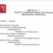 Cuatro candidaturas aspiran al sillón alcaldicio de la Municipalidad de Iquique