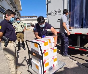 Tarapacá recibe nueva remesa de vacunas contra COVID-19, sumando 66 mil dosis a la fecha