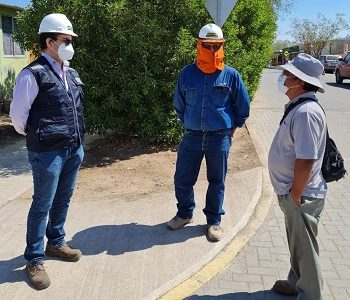 SEC Tarapacá fiscaliza en Huara trabajos instruidos a CGE para entregar un suministro continuo y seguro