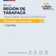 Camiña retrocede por primera vez a Transición.  Llaman a extremar medidas sanitarias y evitar las fiestas.