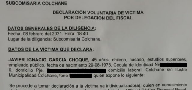 Alcalde de Colchane anuncia querella por intervencionismo electoral. También denunció agresiones y amenazas