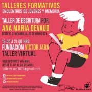 Fundación Víctor Jara convoca a jóvenes a participar a talleres formativos virtuales sobre la Memoria