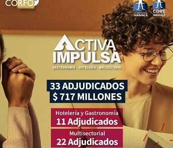 Hasta 20 millones recibirán 33 empresas  que se adjudicaron financiamiento del programa Activa Impulsa, de Corfo