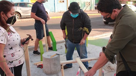 Población Caupolicán, un ejemplo de autogestión comunitaria. Esta vez, se capacitaron en cuidado de especies arbóreas