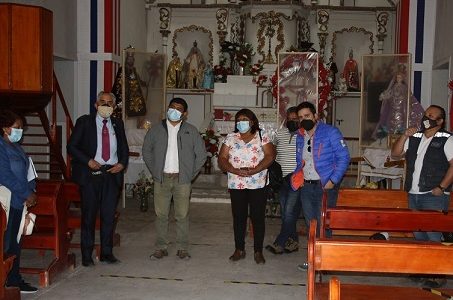 Buscan dar solución a problemas de conectividad vial a pobladores de Laonzana y al retraso de obras de reconstrucción de sede social