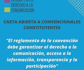 Piden a Convención garantizar derecho a la comunicación, acceso a la información, transparencia y participación
