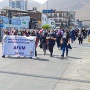 «Por un traspaso sin despidos», la consigna de la marcha de los trabajadores de la educación que recorrió Alto Hospicio e Iquique