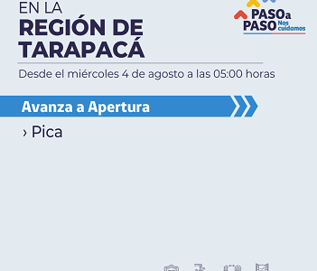 Con 89% de cobertura en vacunación, comuna de Pica avanza a fase de Apertura en Plan Paso a Paso