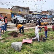 Vecinos de “Jorge Inostrosa” participan en taller de compostaje y jornada de arborización