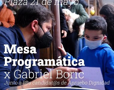 Candidatas y candidatos de Apruebo Dignidad presentarán propuestas emanadas de las mesas programáticas por Gabriel Boric