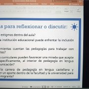 Sobre crisis migratoria y cómo aportar a su solución dialogaron docentes y estudiantes Pedagogía en Lengua Castellana