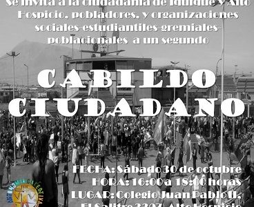 Convocan a Segundo Cabildo Ciudadano de Tarapacá, en el contexto de actual proceso constituyente