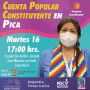 Cuentas Populares, Conversatorios constituyentes y encuentros diversos, durante segunda Semana Territorial de Convencional Alejandra Flores