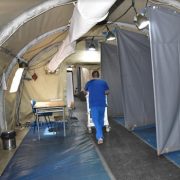 Puesto de Atención Médica PAME, prepara su retiro y Urgencia del hospital se traslada por completo al interior del recinto