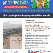 Sergio González lanza libro Mujeres Olvidadas del Salitre en Escuela de Temporada 2022 de la Universidad de Chile.