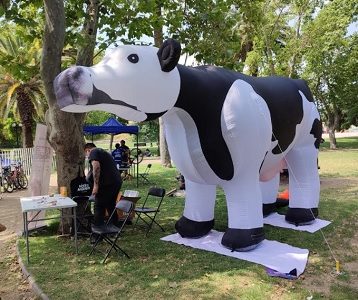 Tour enero 2022:  Vaquita gigante parte oficialmente su gira por Chile reuniendo firmas por una Constitución Animalista