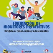 SENDA Previene Alto Hospicio invita a niños niñas y adolescentes a participar en talleres para formar monitores preventivos