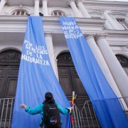 8 de marzo: Constituyentes Ecofeministas intervienen edificio del Ex Congreso en defensa del agua y la tierra
