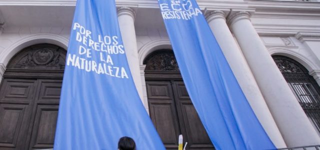 8 de marzo: Constituyentes Ecofeministas intervienen edificio del Ex Congreso en defensa del agua y la tierra