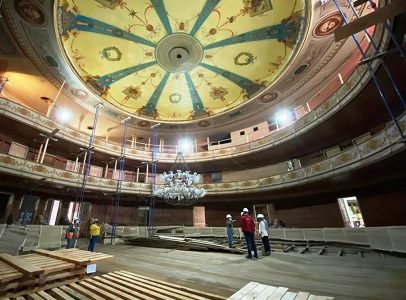 Teatro Municipal de Iquique ya alcanzó un 25% de avance de obras en su proceso de restauración. Edificio patrimonial data de 1890