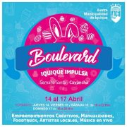 Municipalidad de Iquique invita a disfrutar de “Boulevard Semana Santa 2022”, jornada de esparcimiento familiar.