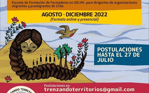 Abren postulaciones a  Escuela Formativa Trenzando Territorios, que busca fortalecer habilidades y saberes de personas migrantes en Chile