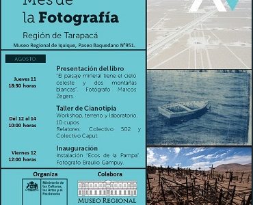 Seremi de las Culturas convoca a talleres presenciales y dos nuevos lanzamientos, en el marco del Mes de la fotografía. 