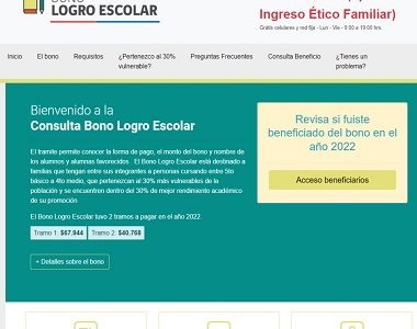 Bono de Logro Escolar beneficia a más de 5 mil 500 estudiantes en Tarapacá. Es parte del Ingreso Ético Familiar