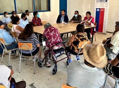 Vecinos de Quebrada de Tarapacá conocieron instrumentos de CORFO de apoyo a Pymes y emprendedores de Huara.