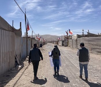 Partió el diagnóstico  socio territorial de 3.800 familias que viven en Alto Molle, Alto Hospicio, el campamento más grande del país