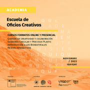 Escuela de Oficios Creativos convoca a escolares, universitarios y artistas a postular a cursos gratuitos