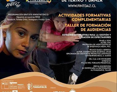 Producción escénica y Formación de audiencias son dos de nuevos talleres  gratuitos y virtuales que se realizarán durante el Festival FINTDAZ    