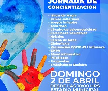 IMI realizará Jornada de concienciación sobre autismo, con participación de niñ@s, jóvenes y adultos con TEA junto a sus familias