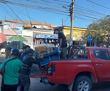 En fiscalización al comercio irregular decomisan más de 67 kilos en productos agrícolas de contrabando