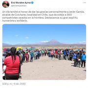 Alcalde de Colchane pide a Evo Morales interceder por los Aymaras en las conversaciones sobre la migración irregular