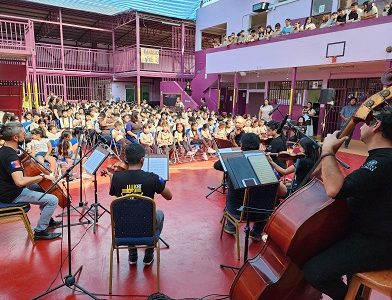 Orquesta Regional de Tarapacá impulsa creación de nueva agrupación musical en Escuela Básica Francisco Forgione, reforzando trabajo formativo