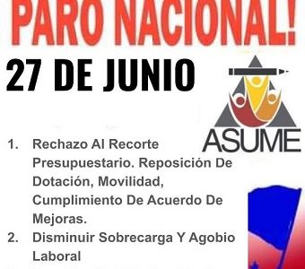 Asociación de Funcionarios de la Superintendencia de Educación de Tarapacá se suma a paro nacional: Martes 27