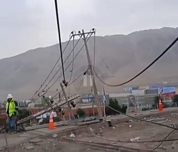 Robo de cables de cobre afecta a sector de El Colorado en Iquique. CGE creo formulario anónimo virtual, para denuncias