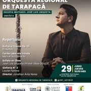 Orquesta Regional de Tarapacá trae a Iquique y A. Hospicio a oboista ganador del Premio Pulsar 2023, uno en Iquique y otro en Alto Hospicio