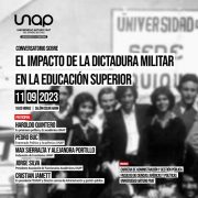 Conversatorio sobre el «Impacto de la Dictadura en la Educación Superior» realizará la carrera de Administración y Gestión Pública de la UNAP