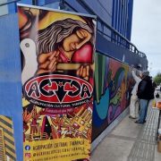 SUSPENDEN JORNADA MURALISTA DEL DOMINGO: Agrupación Cultural Tarapacá, no logró permiso para intervenir muralla de Liceo con mural sobre el golpe del 73