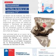 Exhiben documental que mezcla relatos de quienes padecieron el rigor de la dictadura e imágenes de l hallazgo de la fosa clandestina de Pisagua