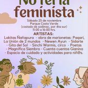 Lanzamiento de la primera “No Feria Feminista” de Tarapacá, en el contexto de la Eliminación de la Violencia contra la Mujer.