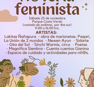 Lanzamiento de la primera “No Feria Feminista” de Tarapacá, en el contexto de la Eliminación de la Violencia contra la Mujer.