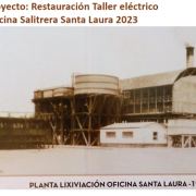Representantes de las Agrupaciones y comunidad pampina valoran proyecto de rescate de taller eléctrico de Salitrera Santa Laura
