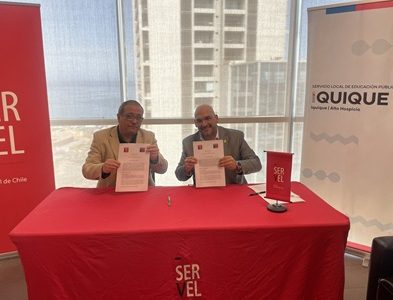 Servel y SLEP Iquique firman convenio que permitirá orientar procesos de votación en comunidades educativas como elecciones de Centros de Estudiantes.