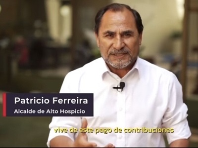 Alcalde  de Alto Hospicio llama a votar  En contra: «Exención del pago de contribuciones equivale a un brutal desfinanciamiento de los municipios»