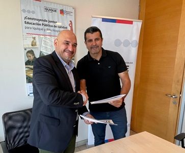 SLEP Iquique y la JUNJI como sostenedor de 12 jardines infantiles firman convenio de transferencia de recursos